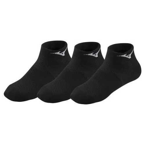 Mizuno Sport Running Socks Triple Pack - Black/Black/Black