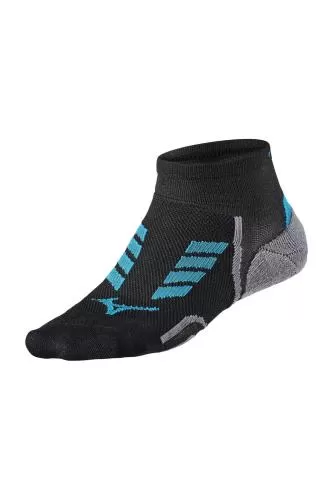Mizuno Sport Drylite Race Mid Sock - Black/Turkish Til