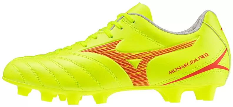 Mizuno Sport Monarcida Neo III Select MD Football Footwear - Safety Yellow/Fiery Coral 2/Safety Yell