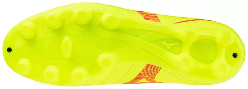 Mizuno Sport Monarcida Neo III Select MD Football Footwear - Safety Yellow/Fiery Coral 2/Safety Yell