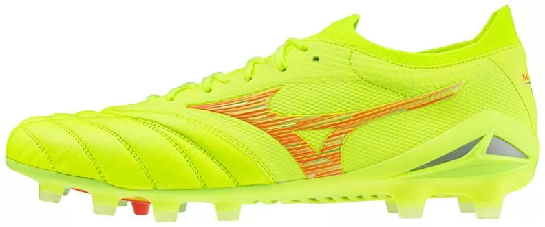 Mizuno Sport Morelia Neo IV Beta Japan MD Football Footwear - Safety Yellow/Fiery Coral 2/Safety Yell