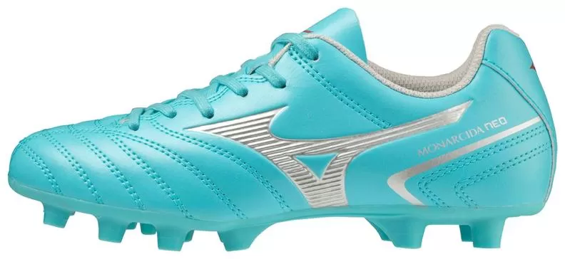Mizuno Sport Monarcida Neo II Select Jr MD Football Footwear - Blue Curacao/Silver