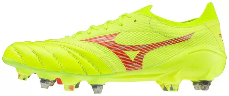 Mizuno Sport Morelia Neo IV Beta Elite MIX Football Footwear - Safety Yellow/Fiery Coral 2/Safety Yell