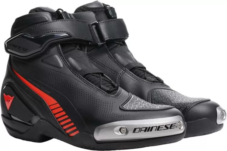 Dainese Schuhe Superya - schwarz-fluo rot