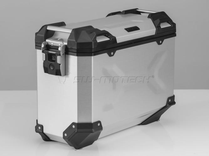 Preview: SW-MOTECH TRAX Adventure - silber links 37 liter