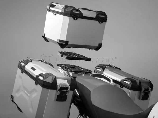 SW-MOTECH TRAX Adventure Top-Case - silber 38 liter