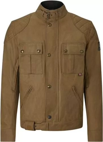 Belstaff Jacket Brooklands Waxed Cotton - sand