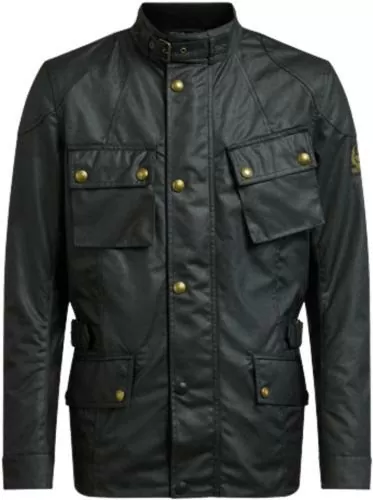 Belstaff Jacket Crosby Waxed Cotton - black