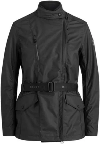 Belstaff Jacke Easterly Waxed Cotton Damen - schwarz