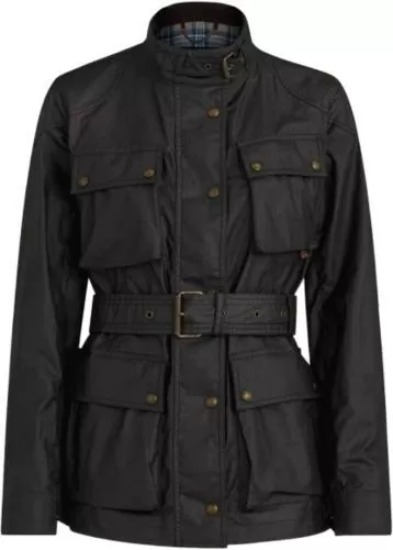 Belstaff Jacke Trialmaster Waxed Cotton Damen - schwarz