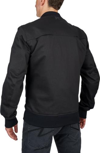 Preview: Pando Moto Jacket Ventura AA Denim Bomber - black