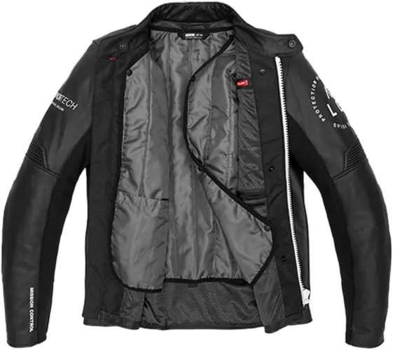 SPIDI Leather Jacket Genesis - black and white