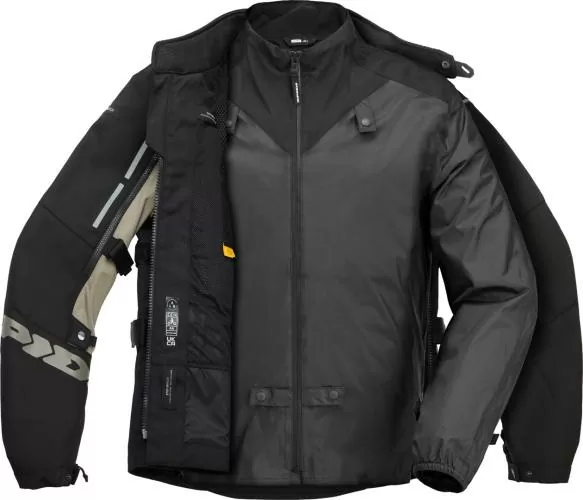 SPIDI Jacke Rain Chest Insideout - schwarz