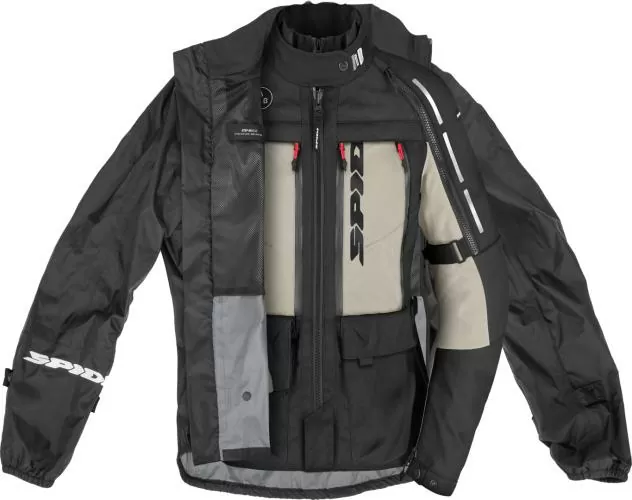 SPIDI Jacke Rain Chest Insideout Damen - schwarz
