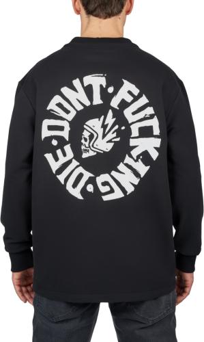 Preview: Pando Moto Sweatshirt Tommy Don't Die - schwarz