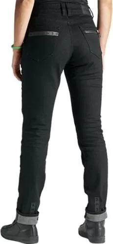 Pando Moto Jeans Kissaki Arm 01 Damen - schwarz
