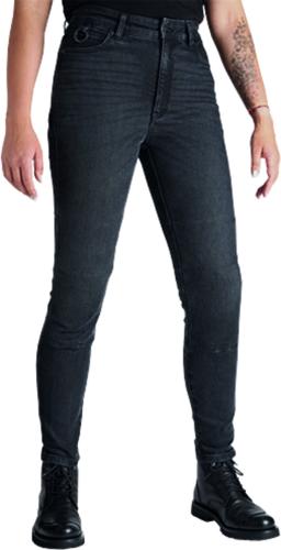 Pando Moto Jeans Kaya Slim Damen - grau