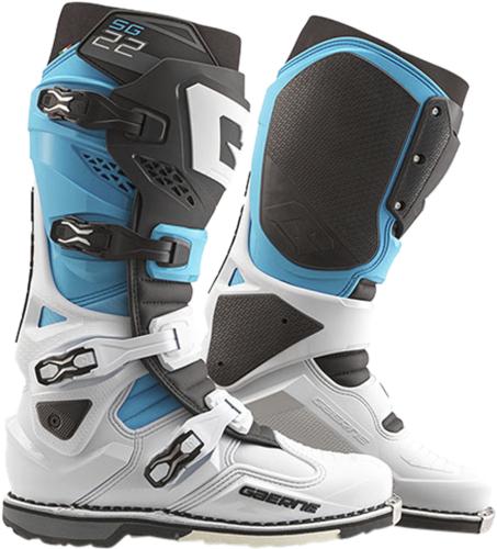Preview: Gaerne Offroadstiefel SG22 - weiss-schwarz-hellblau