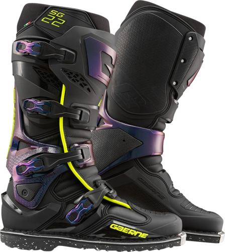 Preview: Gaerne Offroadstiefel SG22 - chameleon, schwarz-violett-gelb