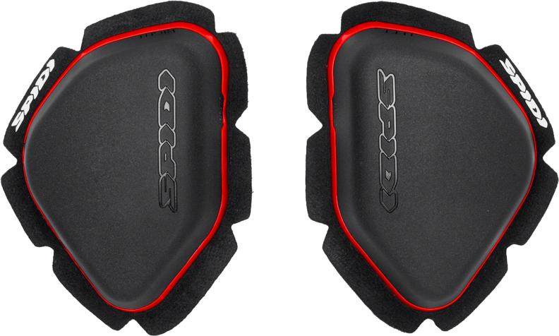 SPIDI Knieschleifer Paar - schwarz-rot