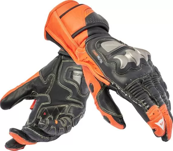 Dainese Handschuhe Full Metal 7 - schwarz-fluo-rot