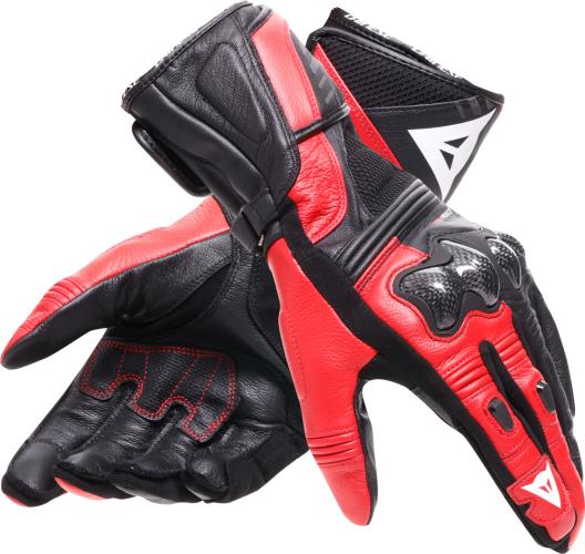 Preview: Dainese Handschuh Reacto Carbon Lang - schwarz-rot 