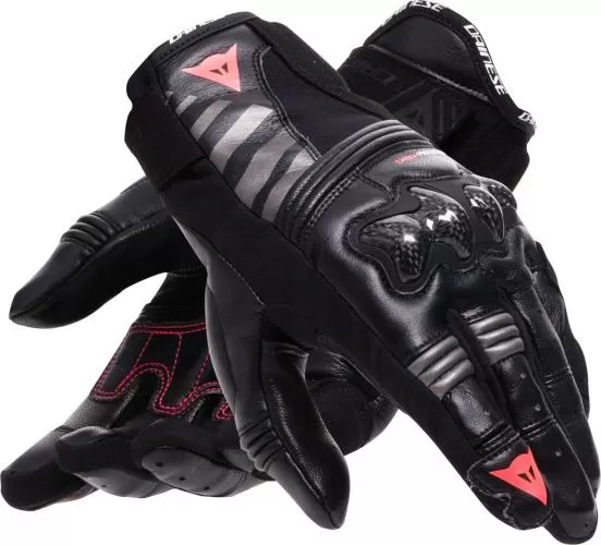 Dainese Women's Glove Reacto Carbon Short - black- pink