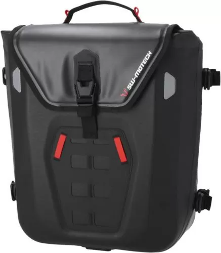 SW-MOTECH SysBag WP M with adapter plate on the right