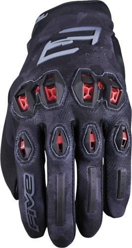 Preview: Einzelstück Five Gloves Handschuh Stunt Evo 2 - camo schwarz-rot