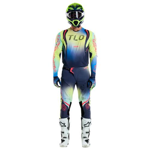 Preview: Troy Lee Designs SE ULTRA Pant - Drip gelb-marineblau