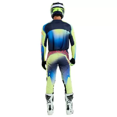 Troy Lee Designs SE ULTRA Pant - Drip yellow-navy blue