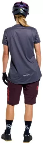 Troy Lee Designs Womens Lilium Pro Short Sleeve Jersey - Mono gray