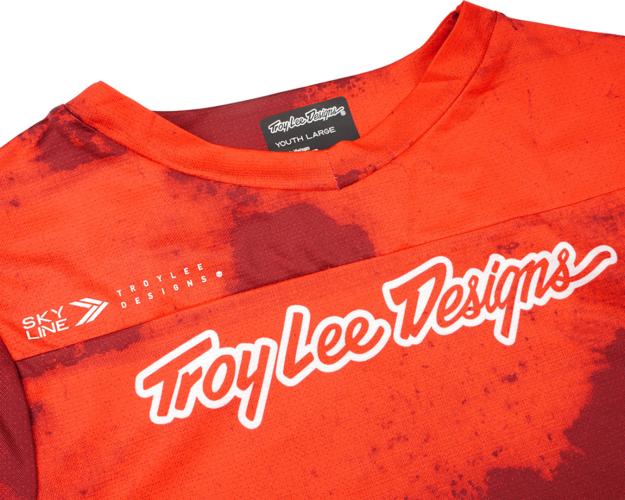 Preview: Troy Lee Designs Youth Skyline SS Jersey - Flared rot