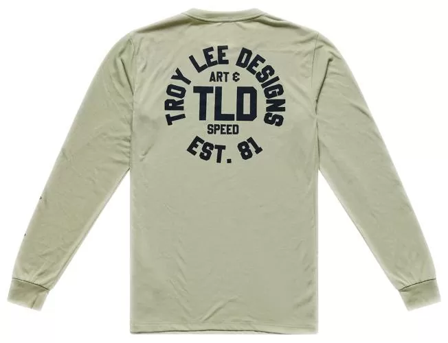 Troy Lee Designs Skyline Ride Long Sleeve Tee - Stamps green