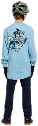 Preview: Troy Lee Designs Youth Ruckus Ride Long Sleeve Tee - Carbs blue