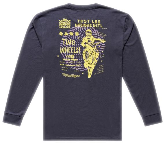 Preview: Troy Lee Designs Long Sleeve Tee - Friday Night gray