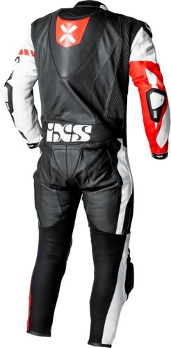 Preview: iXS Ace 1.0 Lederkombi Einteiler - schwarz-weiss-rot