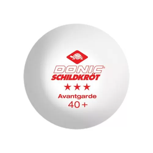 Donic-Schildkröt Table Tennis Ball 3-Star Avantgarde Poly 40+, 3 + 3