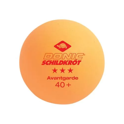 Donic-Schildkröt Table Tennis Ball 3-Star Avantgarde Poly 40+, 3 + 3
