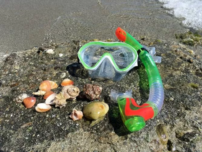 Snorkel Set BERMUDA (3 pieces, in mesh bag) - Kids