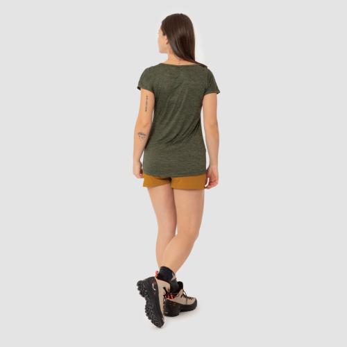 Preview: Salewa Puez Melange Dry W S/S Tee - dark olive melange