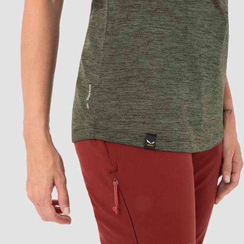Preview: Salewa Puez Melange Dry W S/S Tee - dark olive melange