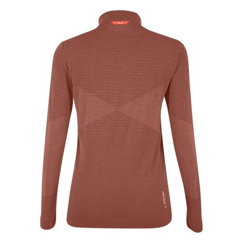 Preview: Salewa Zebru Med Warm Amr W 1/2Z Tee. - etruscan red