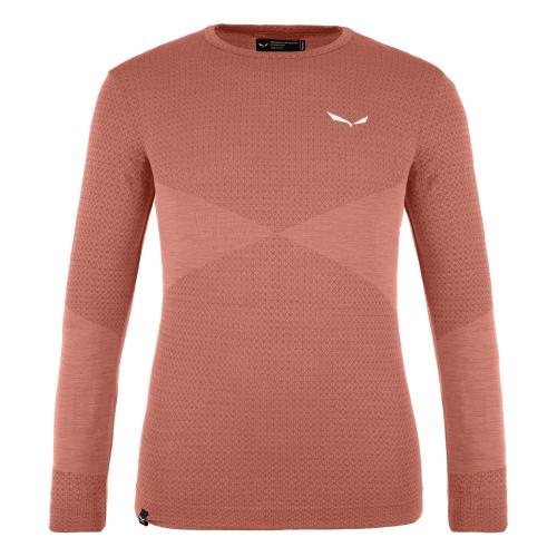 Preview: Salewa Zebru Med Warm Amr K L/S Tee - etruscan red