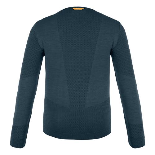 Preview: Salewa Zebru Med Warm Amr K L/S Tee - pond blue