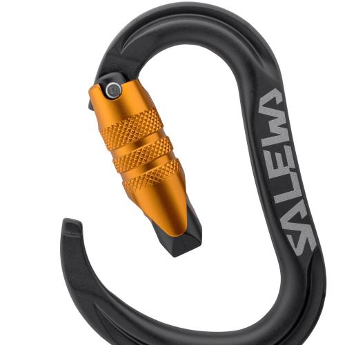 Preview: Salewa Ortles Hms C.3 M Carabiner - black/orange
