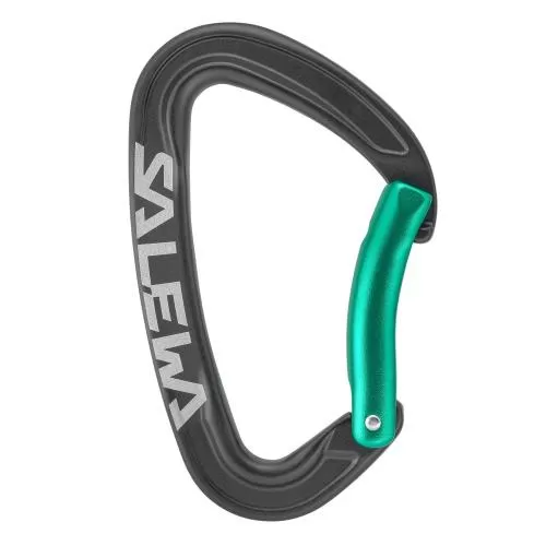 Salewa Ortles Bent Carabiner - black/irish green