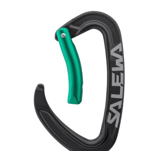 Preview: Salewa Ortles Bent Carabiner - black/irish green