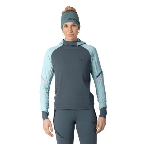 Preview: Dynafit Alpine Kapuzenlongsleeve Damen - cloud blue