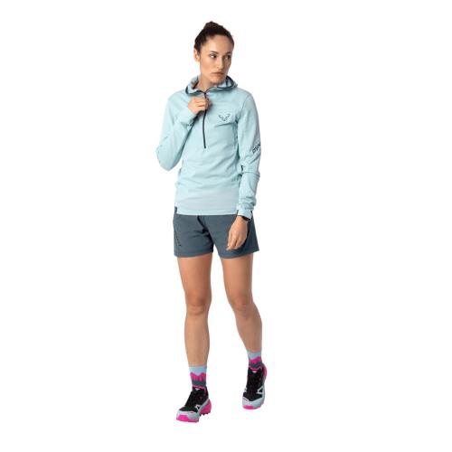 Preview: Dynafit Traverse Thermal Hooded 1/2 Zip Women - cloud blue